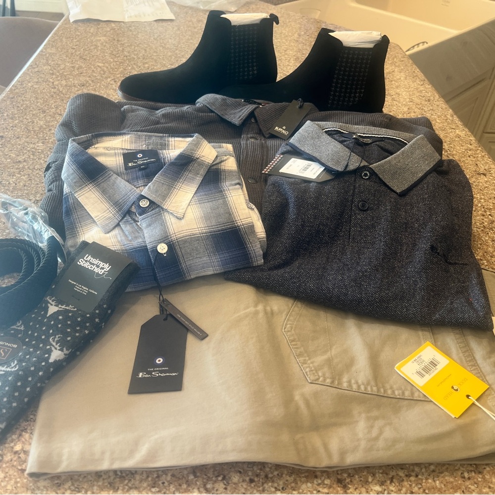Blue Plaid Men's Shirt